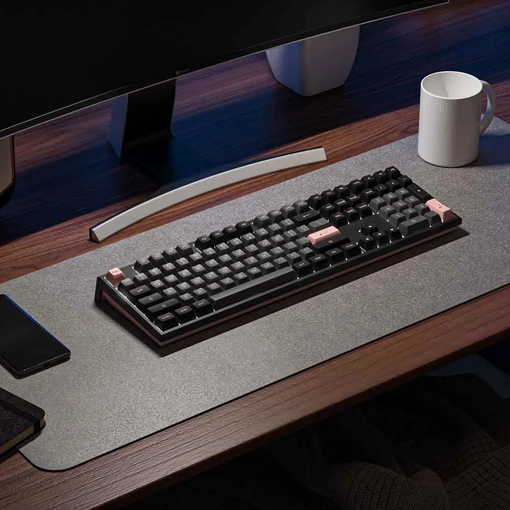 Bàn phím cơ AKKO MonsGeek MG108 Black&Pink (RGB / AKKO sw v3)
