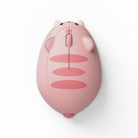 Chuột không dây Akko Cat Theme Mouse- Pink ANGIE