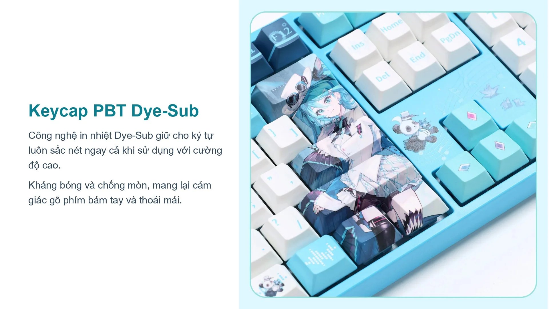 Bàn phím cơ AKKO 5108 V5 Hatsune Miku (Hotswap/Led RGB)