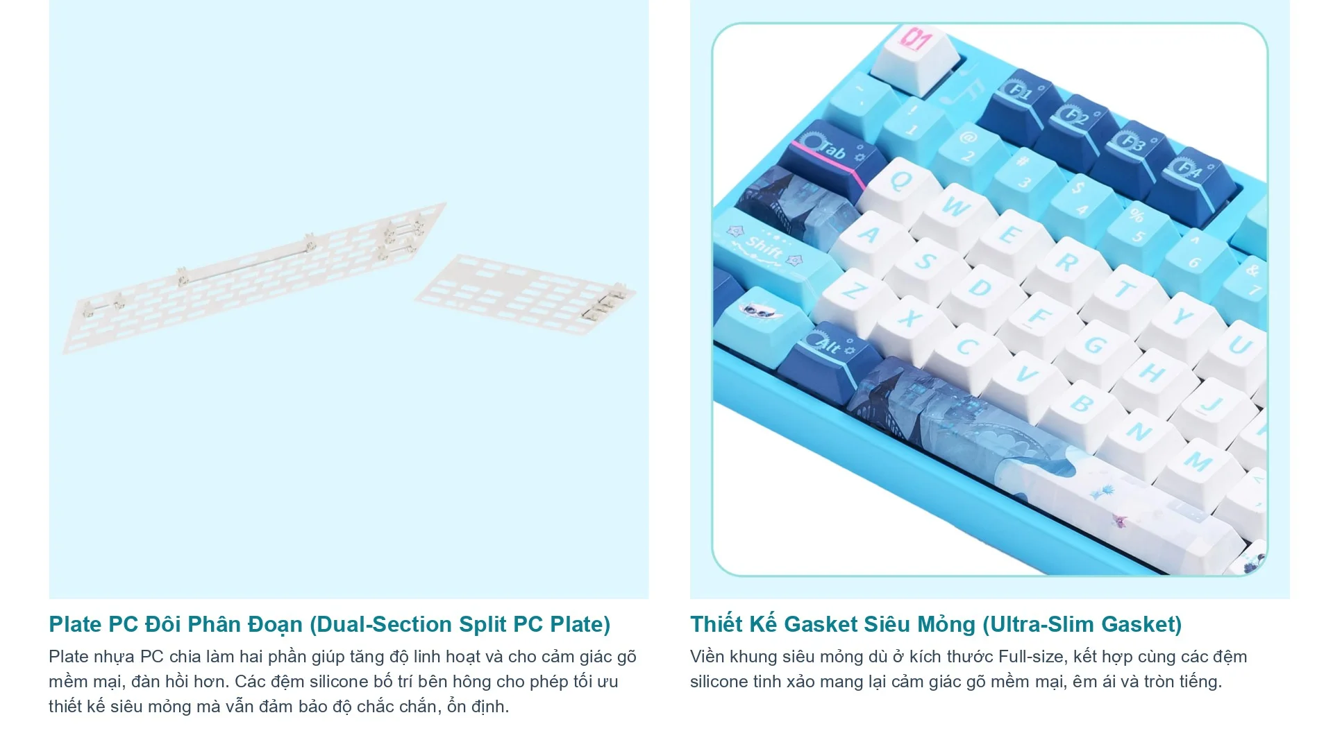 Bàn phím cơ AKKO 5108 V5 Hatsune Miku (Hotswap/Led RGB)