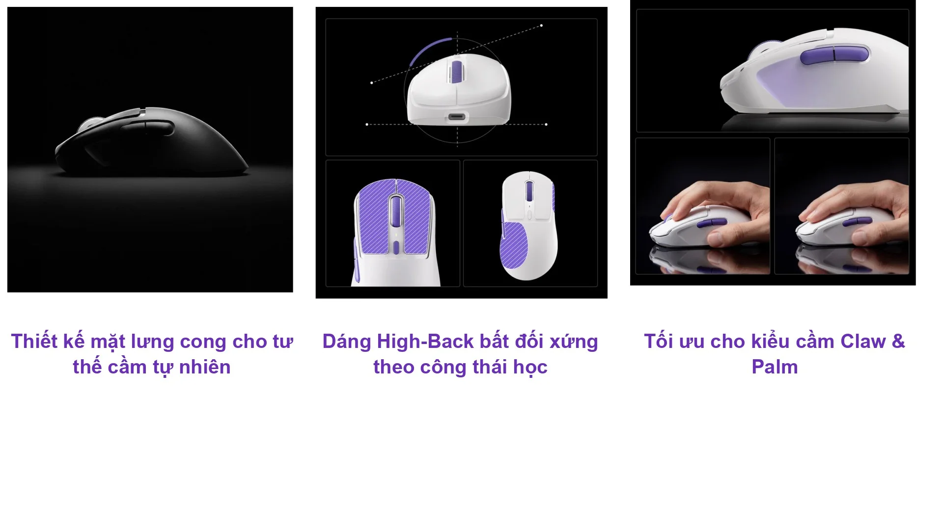 Chuột Không dây Gaming Akko Framer N9 Pro White