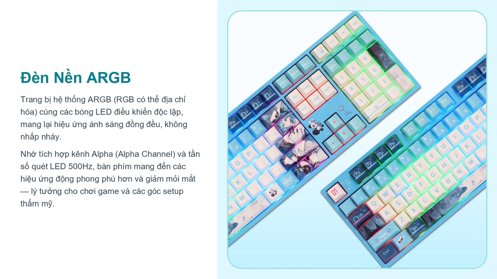 Bàn phím cơ AKKO 5108 V5 Hatsune Miku (Hotswap/Led RGB)