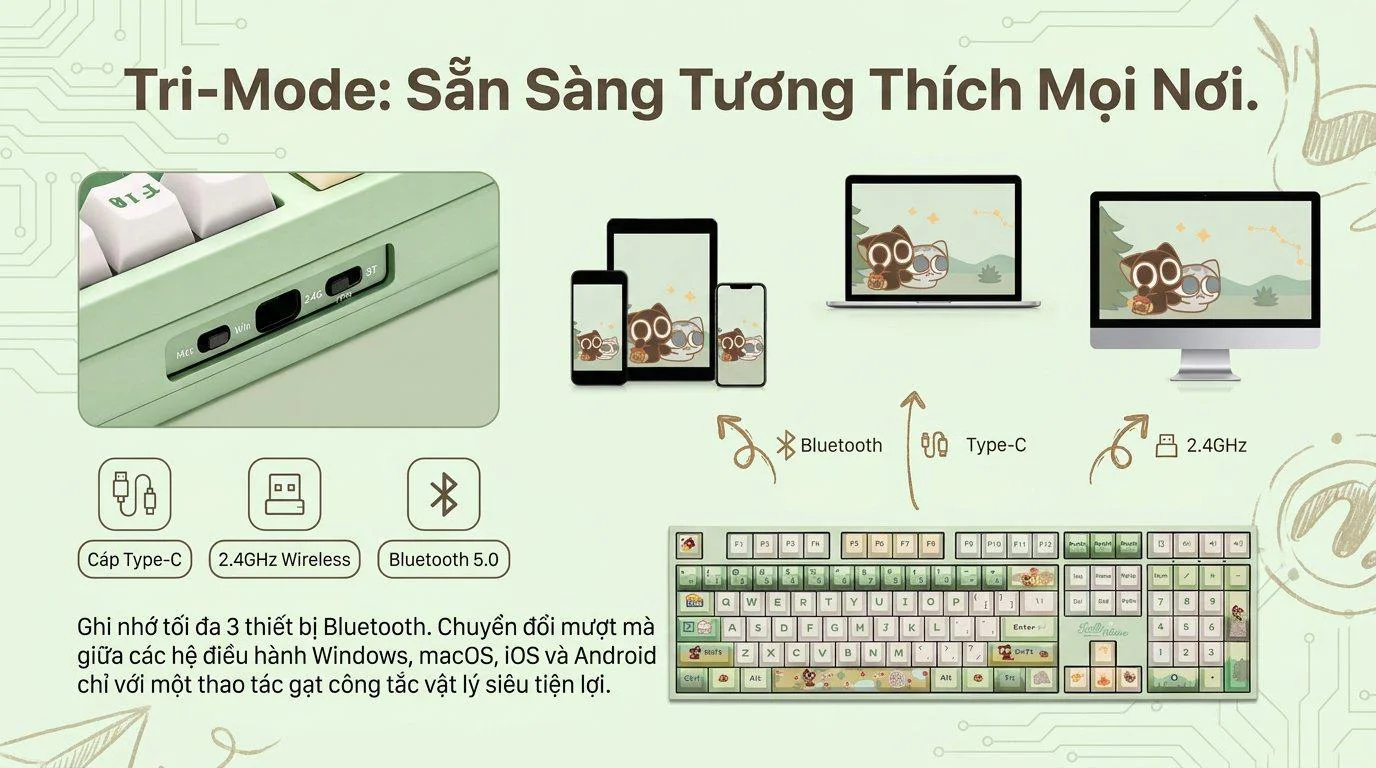 Bàn phím cơ AKKO 5108 V5 Legend of Hei