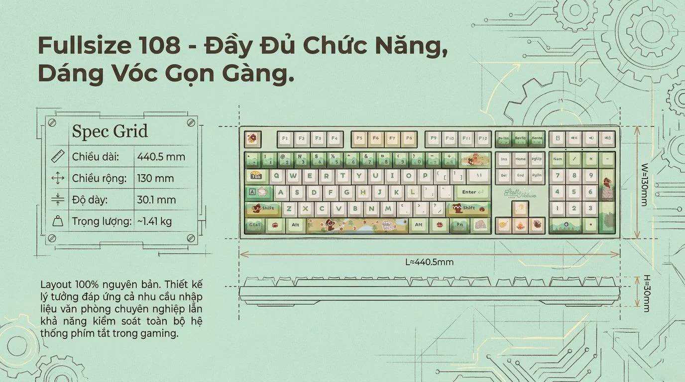 Bàn phím cơ AKKO 5108 V5 Legend of Hei