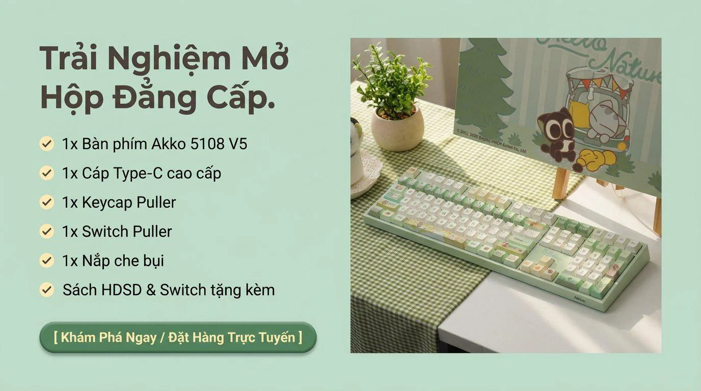 Bàn phím cơ AKKO 5108 V5 Legend of Hei