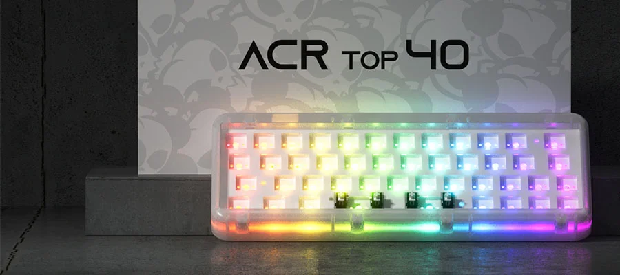 KIT bàn phím AKKO ACR TOP 40 (Hotswap / RGB / Top-mount / South-Facing / QMK – VIA)