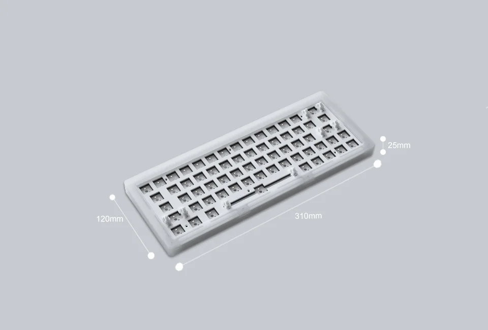Kit bàn phím cơ AKKO ACR64 (Hotswap / RGB / Foam tiêu âm / Gasket Mount)