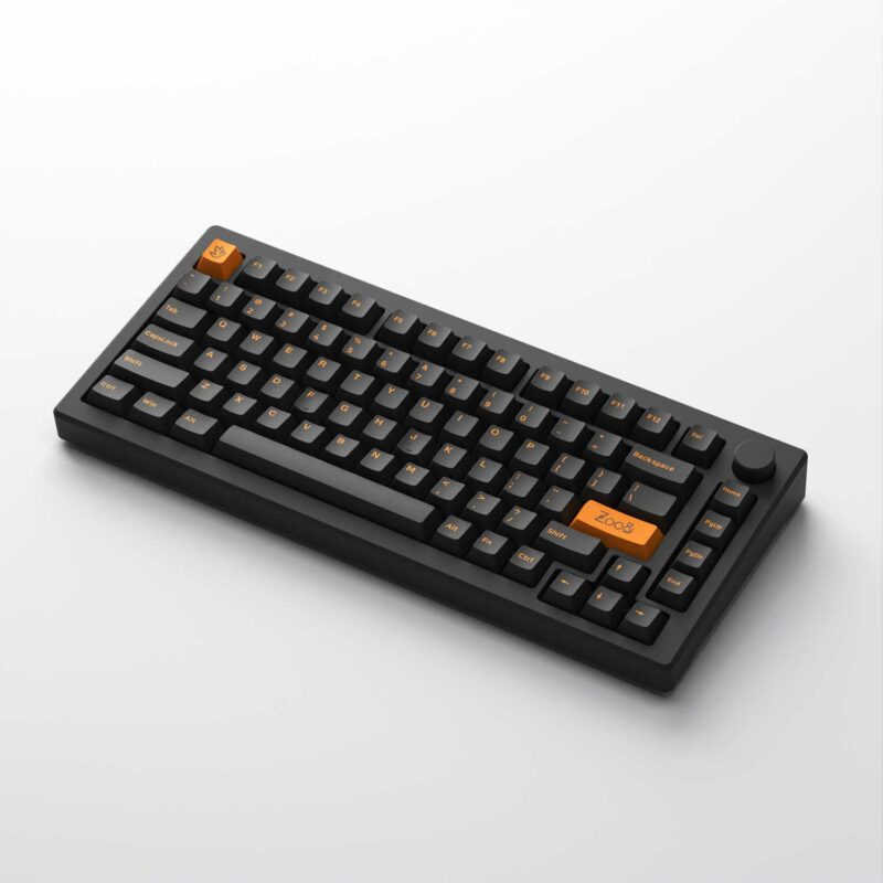 Bàn phím cơ AKKO MOD007 PC Orange on Black (Hotswap / Gasket Mount ...